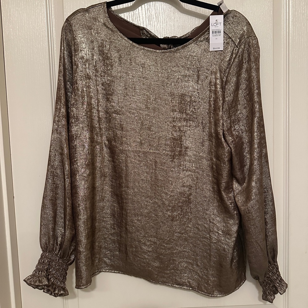 Gold top from Loft